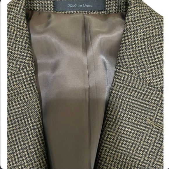 Ralph Lauren Brown Houndstooth Sport Coat Blazer Men’s 40R Classic - Picture 8 of 14